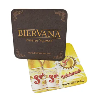 Wholesale Eco-friendly Cheap Square Custom Coasters in Bar