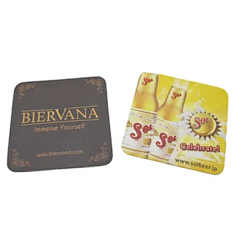 Wholesale Eco-friendly Cheap Square Custom Coasters in Bar